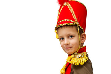closeup image of cute little hussar