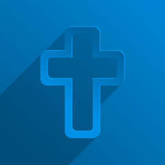 happy easter cross vector illustration