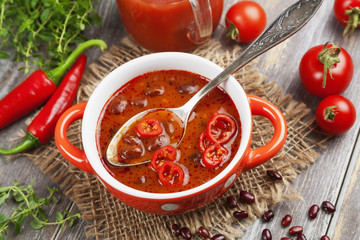 Soup with red bean