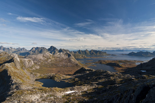 Lofoten islands, Norway / Lofoten is an archipelago and a traditional district in the county of Nordland, Norway.