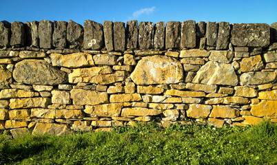 Old yellow wall