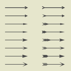 Fototapeta premium Arrow sign set