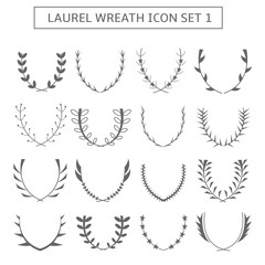 Laurel wreath icons