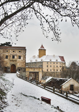 Castle Veveri, Brno, Czech Republic in the winter