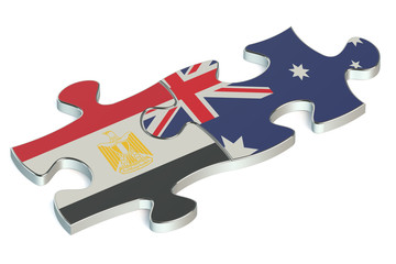 Australia and Egypt puzzles from flags