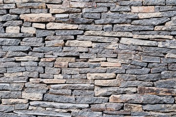 Gray stone wall background, texture