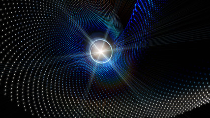 Fototapeta premium futuristic wave background design with lights