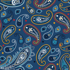 Paisley seamless pattern. Vector illustration