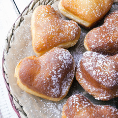 heart shaped donuts