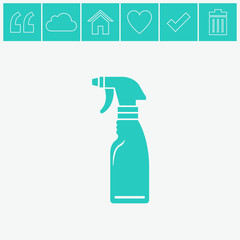 Window cleaner vector icon.