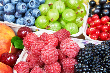 Fresh fruits. Fruit background