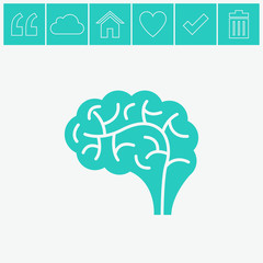 Brain vector icon.