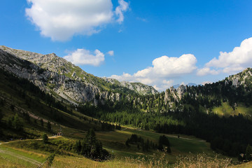 Naklejka premium montagne Moena Trentino Val di Fassa
