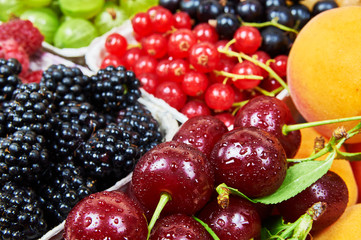Fresh fruits. Fruit background