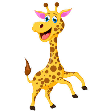 funny giraffe cartoon for you design
