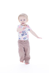 toddler girl dancing