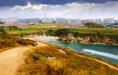 Fototapeta premium Seaside view of A Coruna