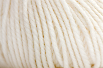 Close up of White Woolen Clew