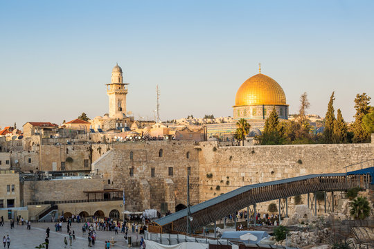 Western Wall and Rock of the Dome in Jerusalem