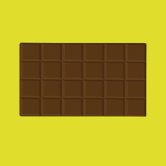 Chocolate bar icon, modern minimal flat design style, vector illustration 