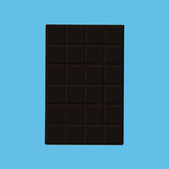Chocolate bar icon, modern minimal flat design style, vector illustration