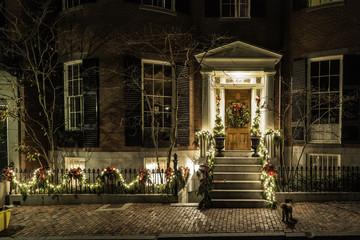 Fototapeta na wymiar Christmas in Boston