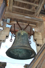 Obraz premium bell on Mangia tower siena