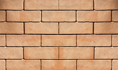 Brown brick wall. brick background.