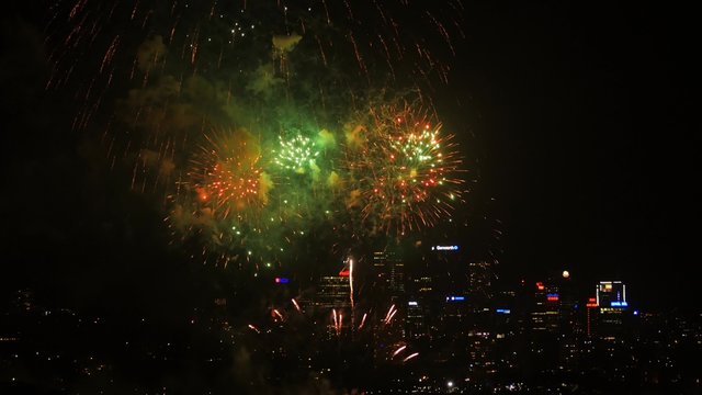 New Year's Eve, North Sydney, Fireworks display