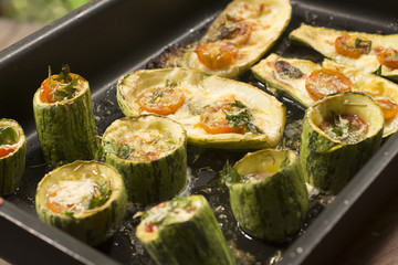 Stuffed zucchini
