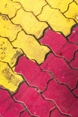 background texture of cobblestone road
