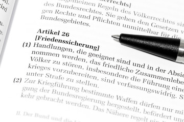 Fototapeta premium Friedenssicherung