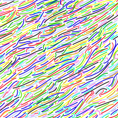 Abstract Seamless background of different colored lines