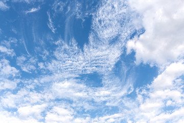 Blue sky with clouds