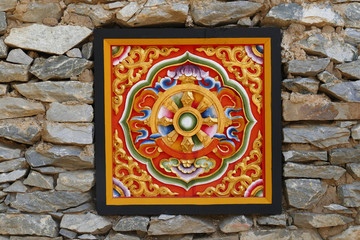 the design of sculpture art in Bhutan style