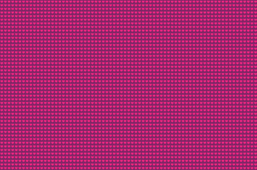 Lovely pink color many small heart symbol repeating pattern illustration on pink background.