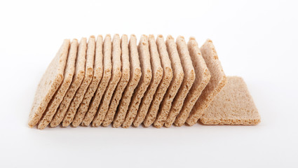 Crackers (breakfast) isolated