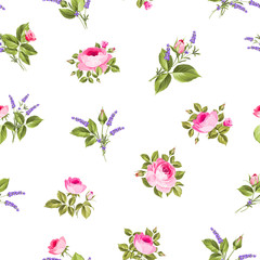 Vintage flower pattern.