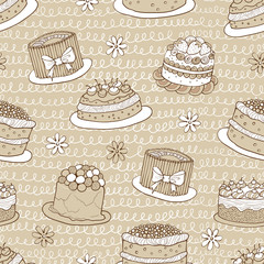 23_beige cake seamless pattern