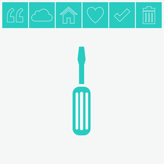 Screwdriver vector icon.