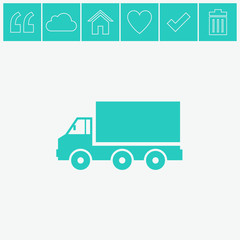 Truck vector icon.