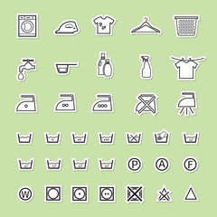 laundry and washing icon