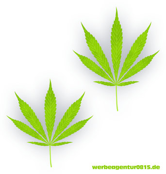 Cannabis Cannabisblatt kann als Vector &uuml;ber werbeagentur0815.de extra erworben werden.