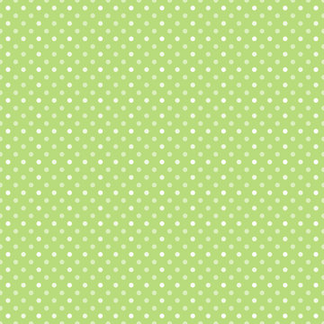Vector Background # Medium Polka Dot Pattern, Light Green