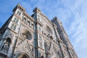 Tableaux ronds sur aluminium brossé Monument Santa Maria del Fiore cathedral. Florence (Italy - Europe)
