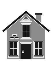 pretty little cottage house build eigenheim black white gray