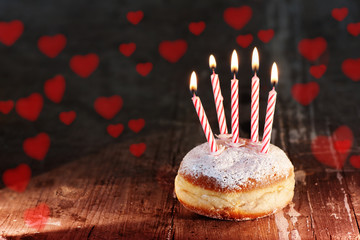 Delicious donuts for Mardi Gras