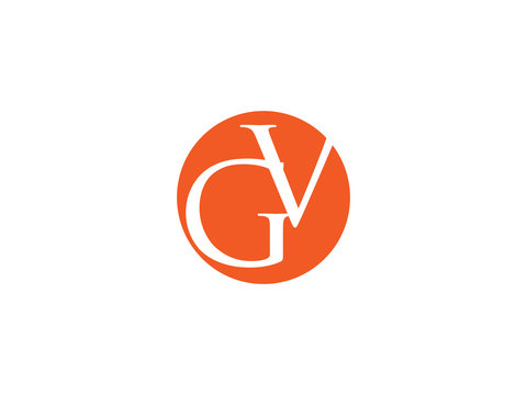 Double GV, letter logo