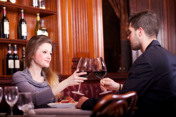 couple at restaurant