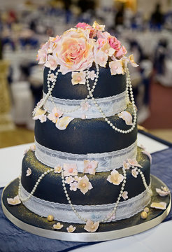 Blue Wedding Cake